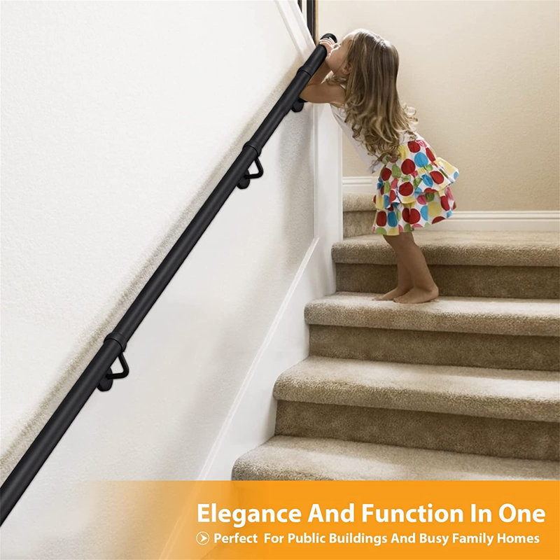 Extension 0.5 ft. H x 10 ft. W Metal Stair Railings Wayfair